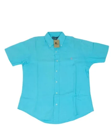 CAMISA RALPH LAUREN HOMBRE AZUL TURQUESA