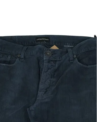 PANTALÓN PANA EMPORIO ARMANI HOMBRE AZUL MARINO