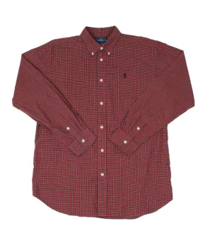 CAMISA DE CUADROS RALPH LAUREN HOMBRE ROJO TARTÁN