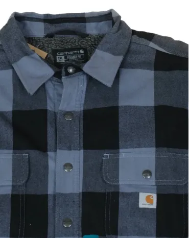 CAZADORA OVERSHIRT CARHARTT HOMBRE AZUL GRIS Y NEGRO