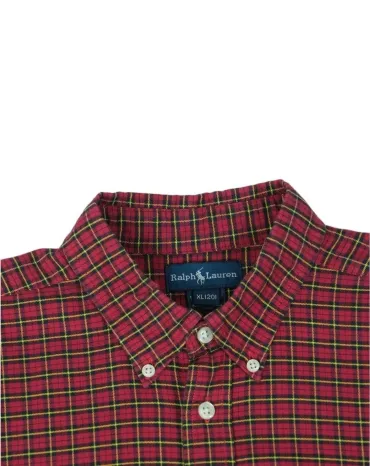 CAMISA DE CUADROS RALPH LAUREN HOMBRE ROJO TARTÁN