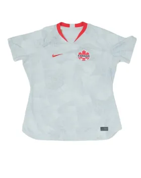 CAMISETA FÚTBOL CANADÁ MUJER 2019-2020 NIKE BLANCO Y ROJO