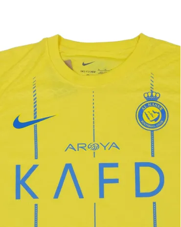 CAMISETA DE FÚTBOL AL-NASSR NIKE UNISEX AMARILLO