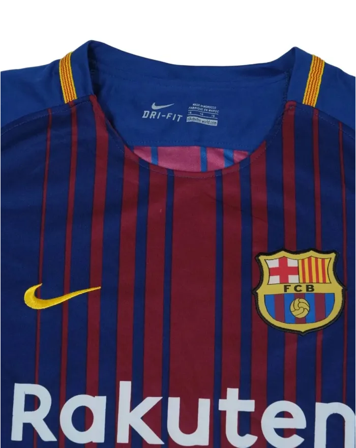 CAMISETA FC BARCELONA 2017/2018 NIKE UNISEX AZUL Y GRANA