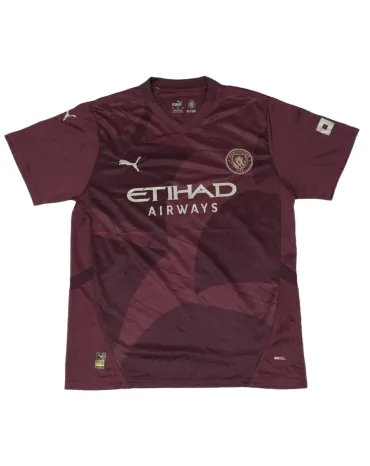 CAMISETA DE FÚTBOL MANCHESTER CITY PUMA GRANATE