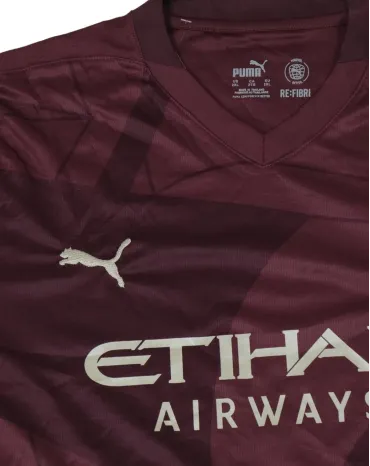 CAMISETA DE FÚTBOL MANCHESTER CITY PUMA GRANATE