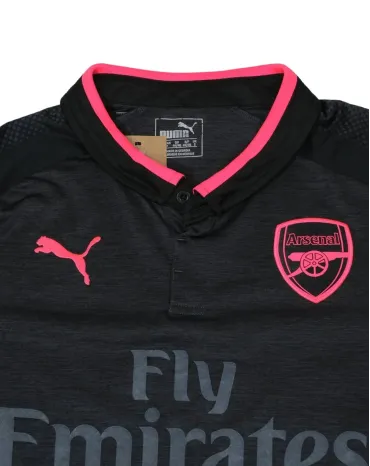 CAMISETA DE FÚTBOL ARSENAL FC PUMA NEGRA Y FUCSIA