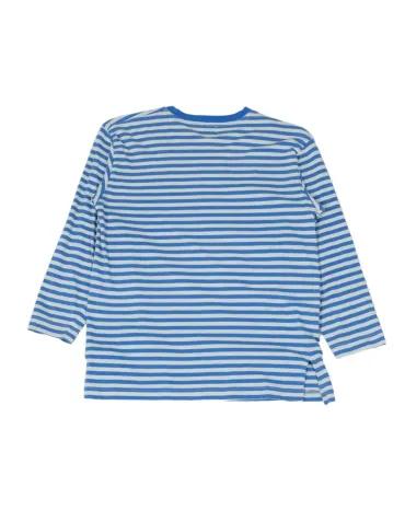 CAMISETA MANGA LARGA MOSCHINO UNISEX AZUL Y BLANCO