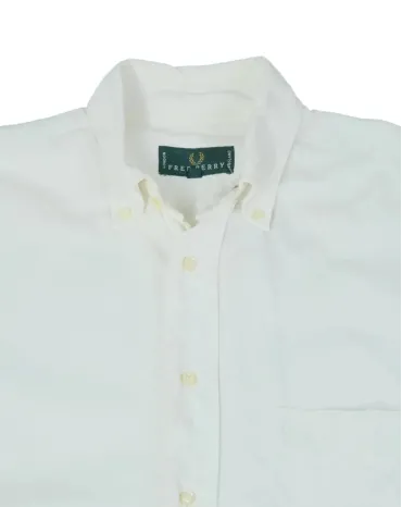 CAMISA FRED PERRY HOMBRE BLANCA