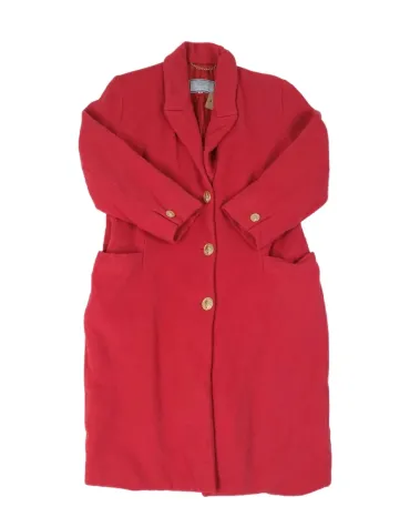 ABRIGO VERSACE LARGO VERSUS MUJER ROJO