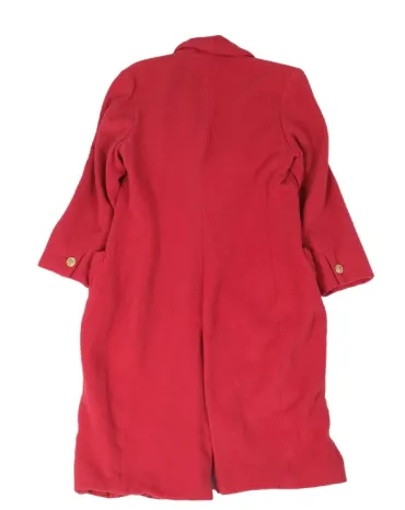 ABRIGO VERSACE LARGO VERSUS MUJER ROJO