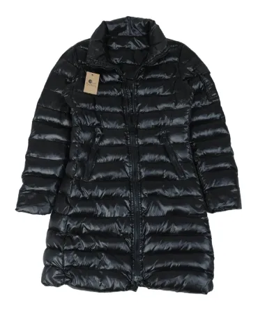 ABRIGO MONCLER ACOLCHADO LARGO MUJER NEGRO