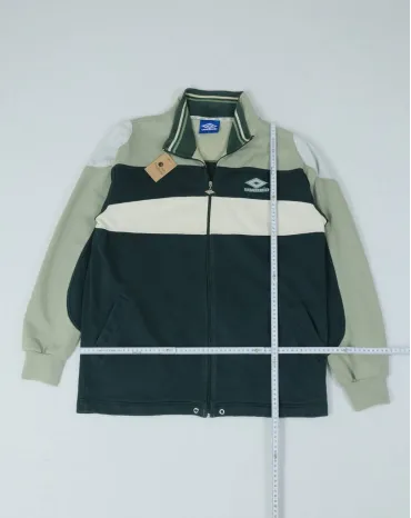 CHAQUETA TRACK UMBRO UNISEX VERDE OSCURO