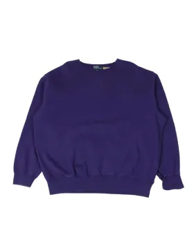 SUDADERA CUELLO REDONDO RALPH LAUREN UNISEX MORADO