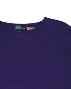 SUDADERA CUELLO REDONDO RALPH LAUREN UNISEX MORADO