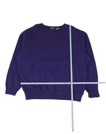 SUDADERA CUELLO REDONDO RALPH LAUREN UNISEX MORADO