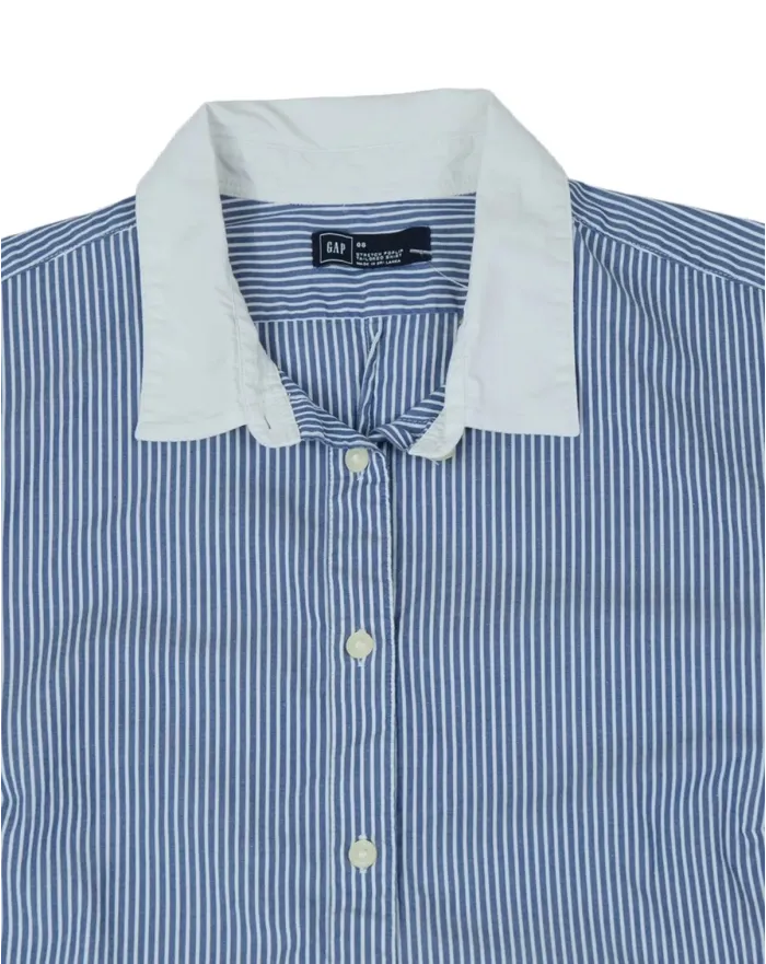 CAMISA GAP MUJER AZUL Y BLANCO