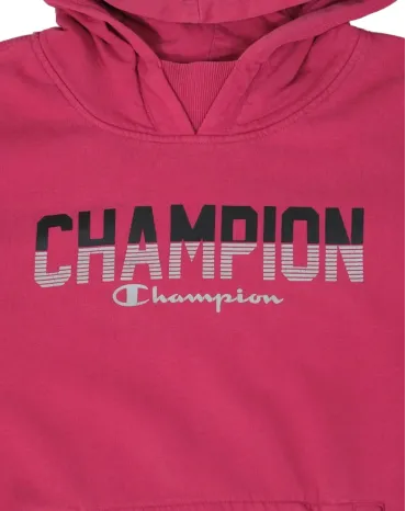 SUDADERA CON CAPUCHA CHAMPION UNISEX ROSA FUCSIA