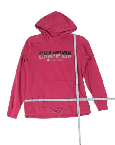 SUDADERA CON CAPUCHA CHAMPION UNISEX ROSA FUCSIA