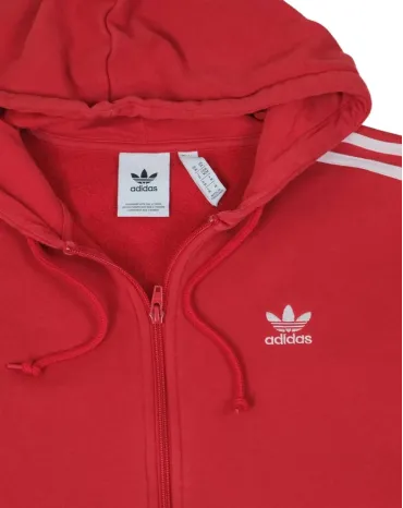 SUDADERA CON CAPUCHA ADIDAS UNISEX ROJO