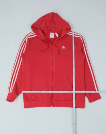 SUDADERA CON CAPUCHA ADIDAS UNISEX ROJO