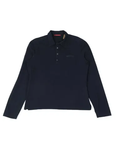 POLO PRADA MANGA LARGA UNISEX AZUL MARINO