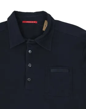POLO PRADA MANGA LARGA UNISEX AZUL MARINO