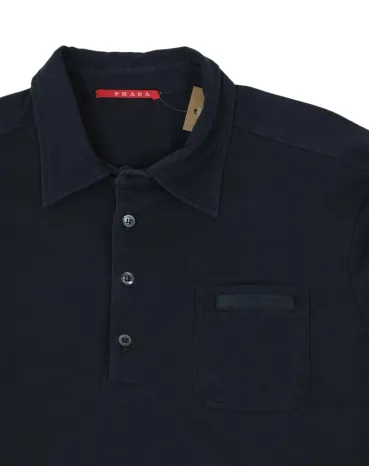 POLO PRADA MANGA LARGA UNISEX AZUL MARINO