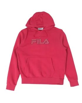 SUDADERA CON CAPUCHA FILA UNISEX ROSA FUCSIA