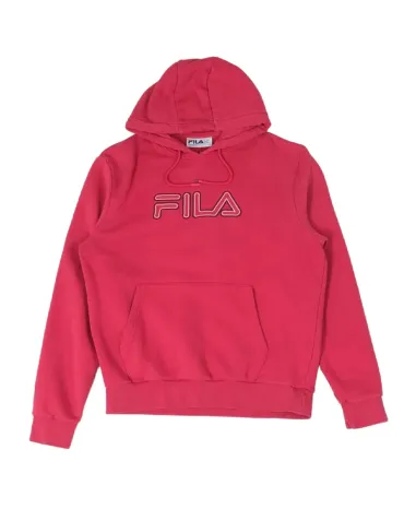 SUDADERA CON CAPUCHA FILA UNISEX ROSA FUCSIA
