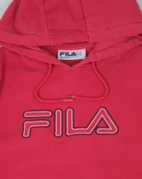 SUDADERA CON CAPUCHA FILA UNISEX ROSA FUCSIA
