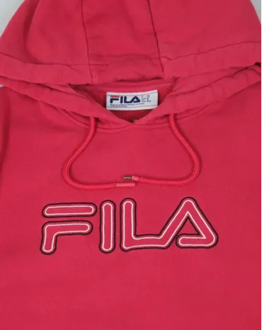 SUDADERA CON CAPUCHA FILA UNISEX ROSA FUCSIA