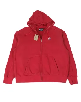 SUDADERA CON CREMALLERA LOTTO HOMBRE ROJO