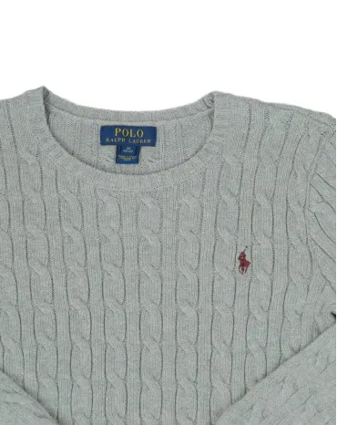 JERSEY POLO RALPH LAUREN UNISEX GRIS CLARO
