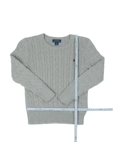 JERSEY POLO RALPH LAUREN UNISEX GRIS CLARO