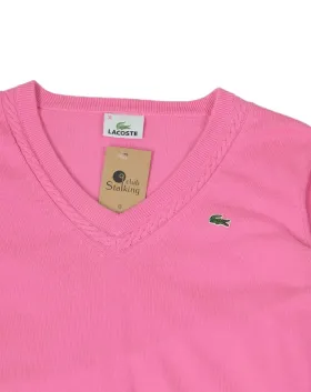 JERSEY LACOSTE MUJER ROSA