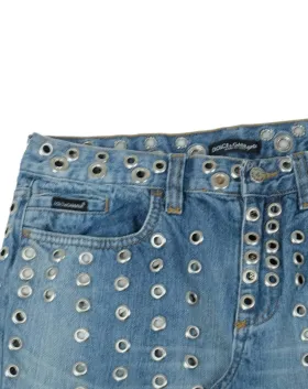 BERMUDA VAQUERA DOLCE & GABBANA MUJER AZUL CLARO