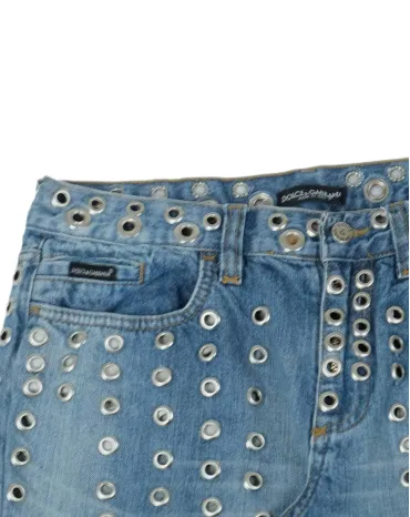 BERMUDA VAQUERA DOLCE & GABBANA MUJER AZUL CLARO
