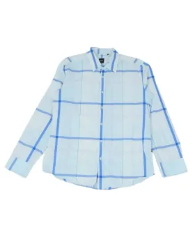 CAMISA BOSS HOMBRE BLANCO Y AZUL