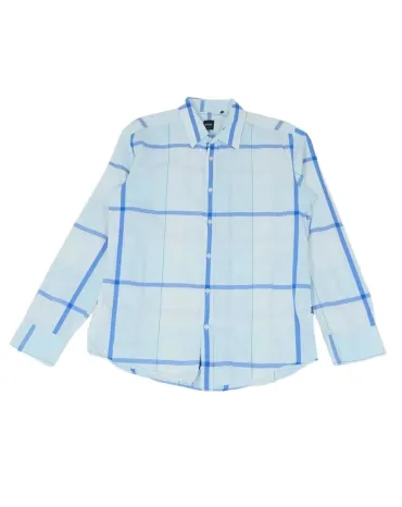 CAMISA BOSS HOMBRE BLANCO Y AZUL