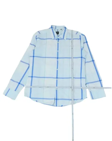 CAMISA BOSS HOMBRE BLANCO Y AZUL