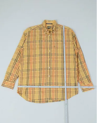 CAMISA HOMBRE NAVIGARE AMARILLO A CUADROS