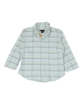 CAMISA DIESEL DE CUADROS MUJER BLANCO