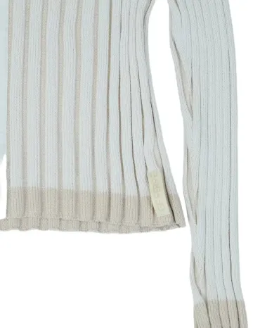 CÁRDIGAN GF FERRE MUJER BEIGE Y BLANCO
