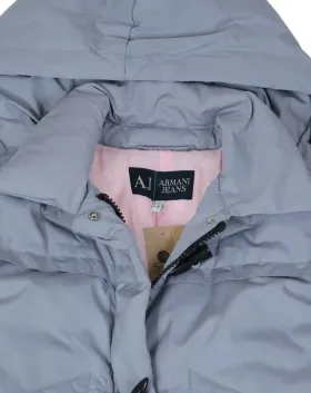 ABRIGO PLUMÍFERO ARMANI JEANS MUJER GRIS LAVANDA