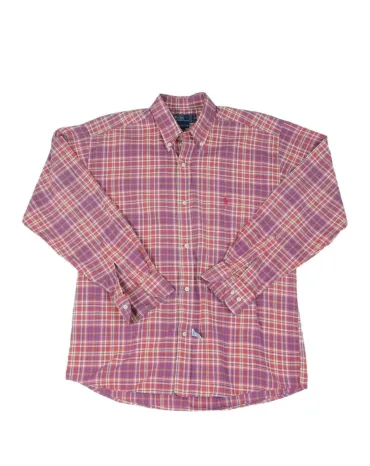 CAMISA POLO RALPH LAUREN HOMBRE ROSA Y AZUL