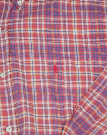 CAMISA POLO RALPH LAUREN HOMBRE ROSA Y AZUL