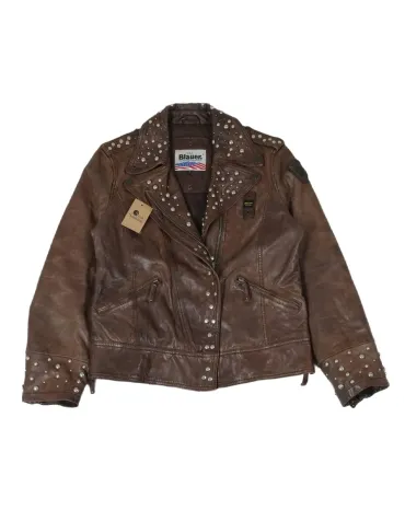 BLAUER CAZADORA DE PIEL MUJER MARRÓN