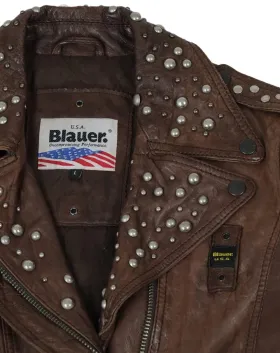 BLAUER CAZADORA DE PIEL MUJER MARRÓN
