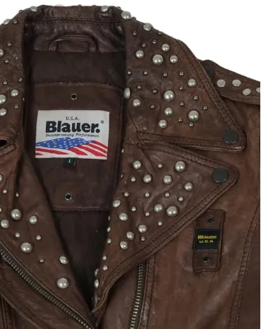 BLAUER CAZADORA DE PIEL MUJER MARRÓN
